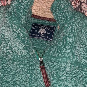 authentic live oak sherpa pull-over